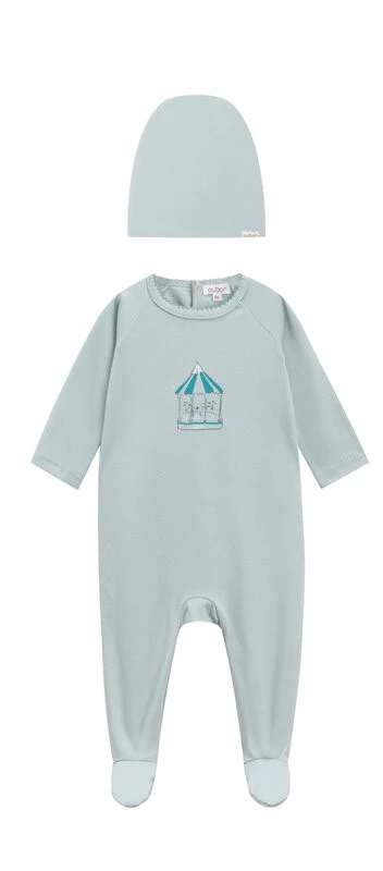 Oubon Carasoul Footie & Hat - Blue
