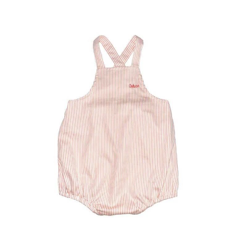 Oubon Coral Striped Romper