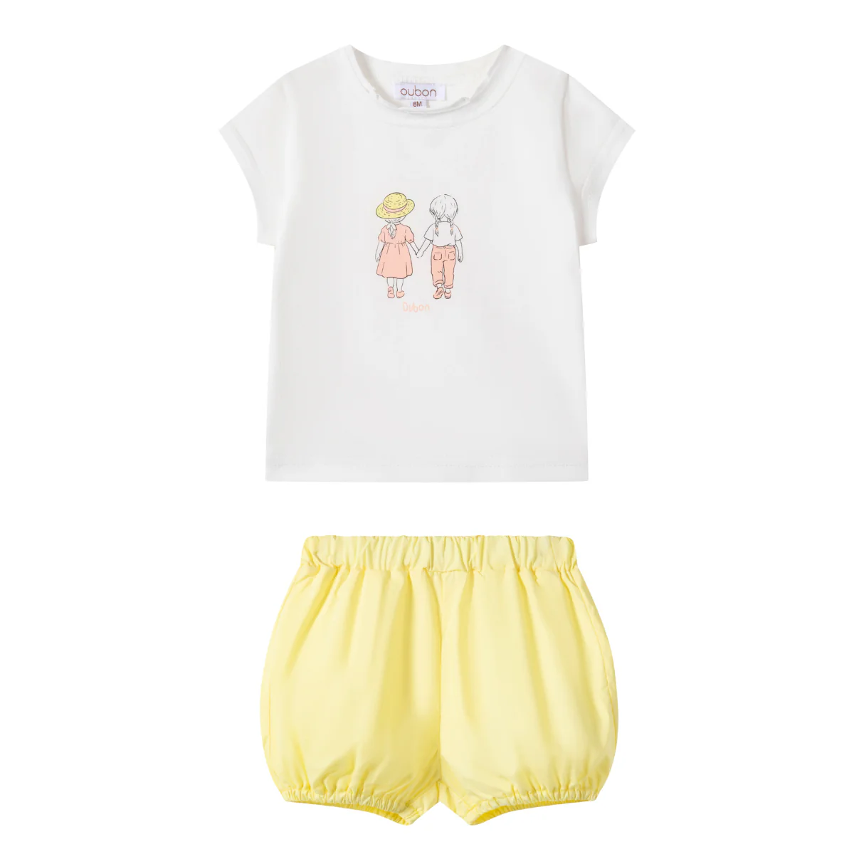 Oubon Friends T-shirt And Bloomer Set