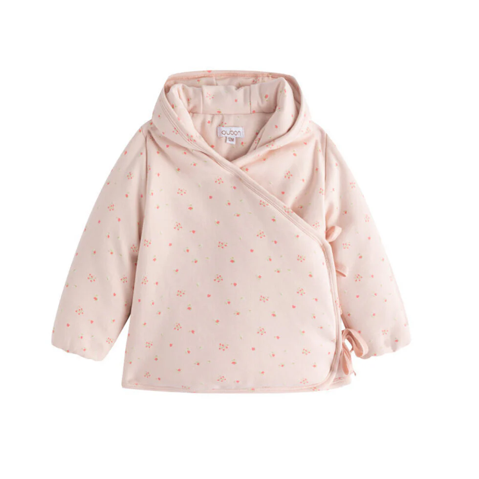 Oubon Pink Tulip Wrap Jacket & Hat