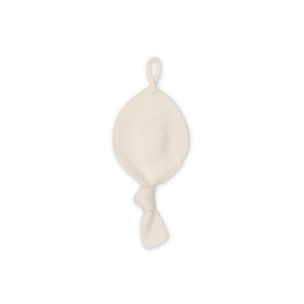 Peluche Knit Paci Holder-Cream