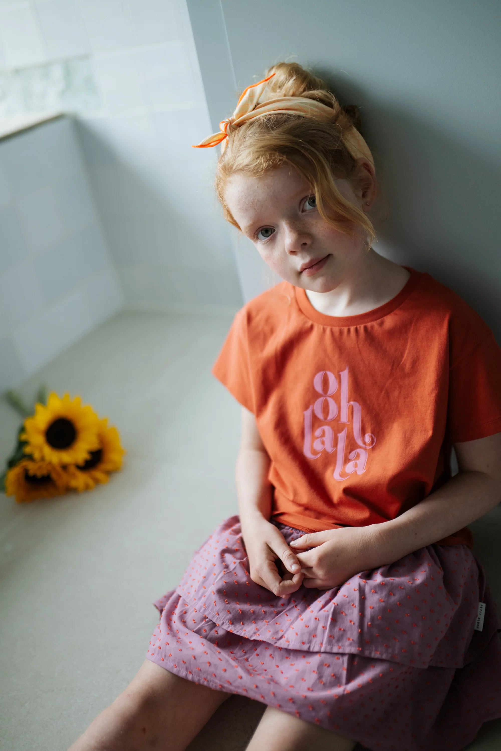 Petit Blush Ooh Lala T-shirt - Burnt Brick - Image 2