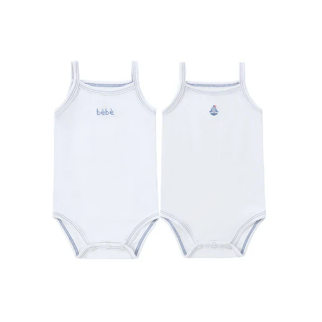 Petit Clair Baby 2PC Bodysuit - Bebe & Sailboat