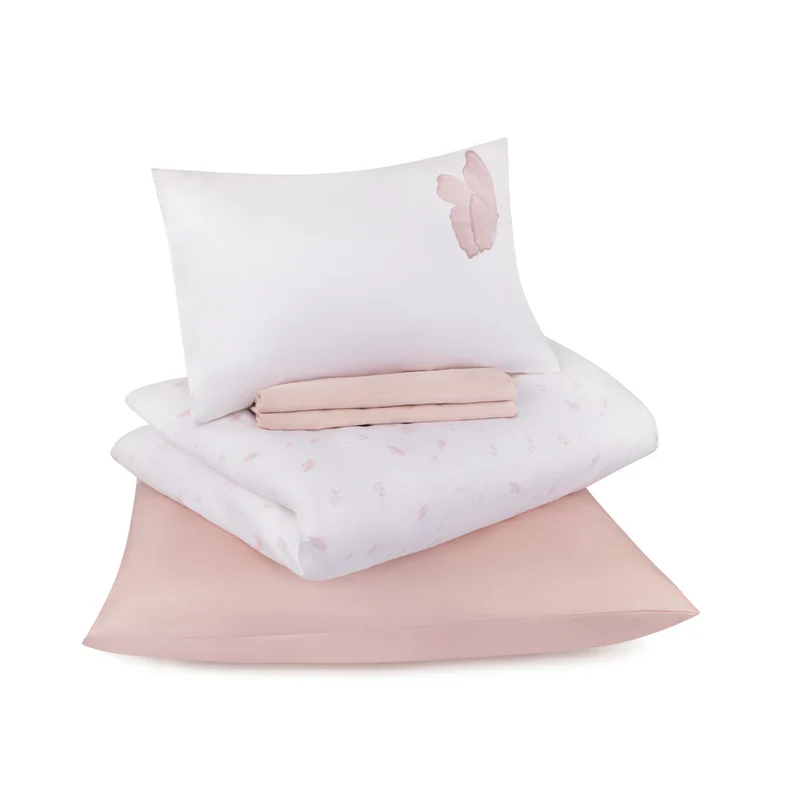 Petite Belle  Summer Skies Butterfly Crib Set - Blush Butterfly