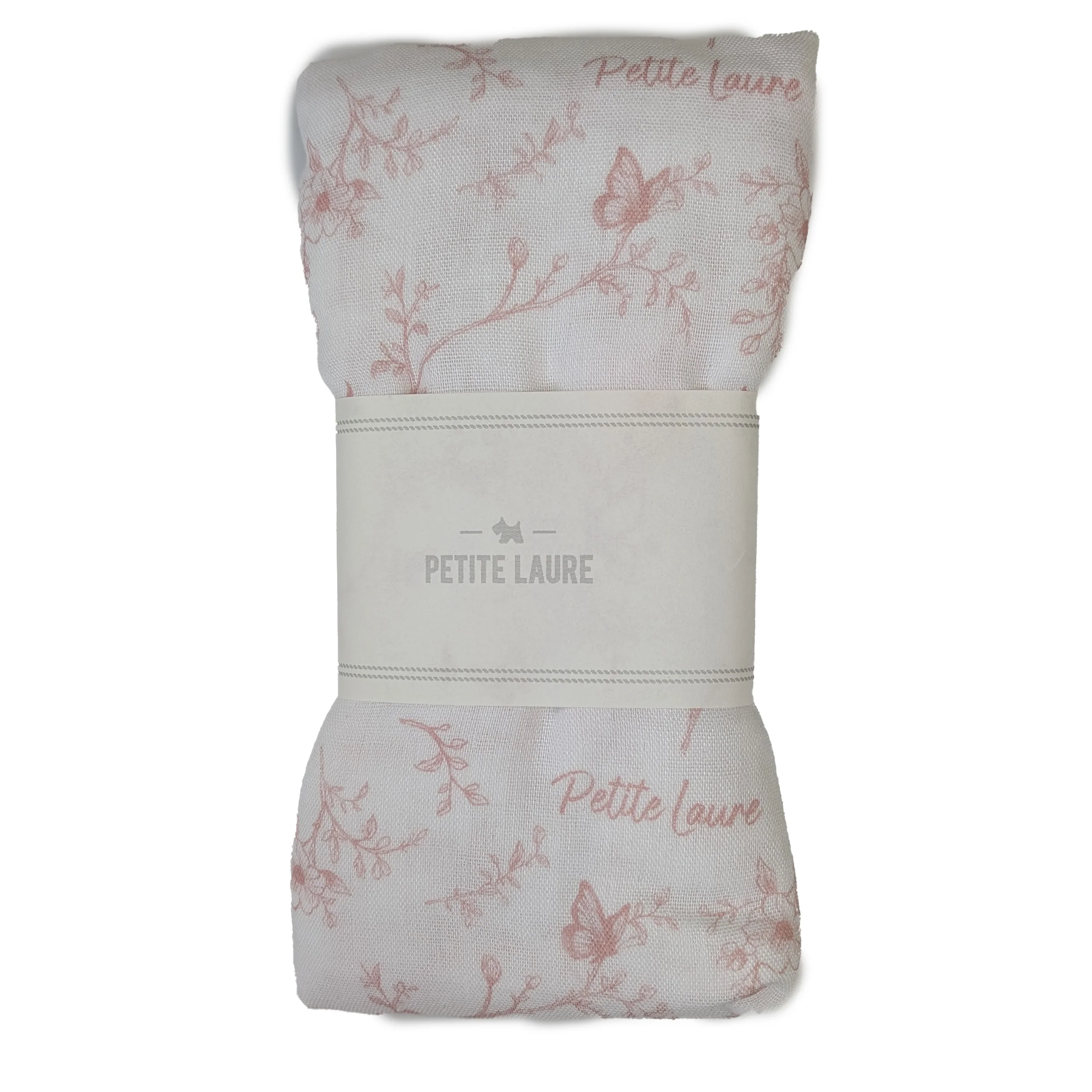 Petite Laure Baby Swaddle Secret Garden - Dusty Pink