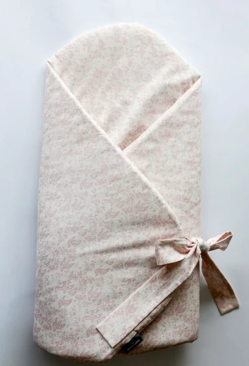 Petite Laure Pigeons Wrap With Bow - Pink