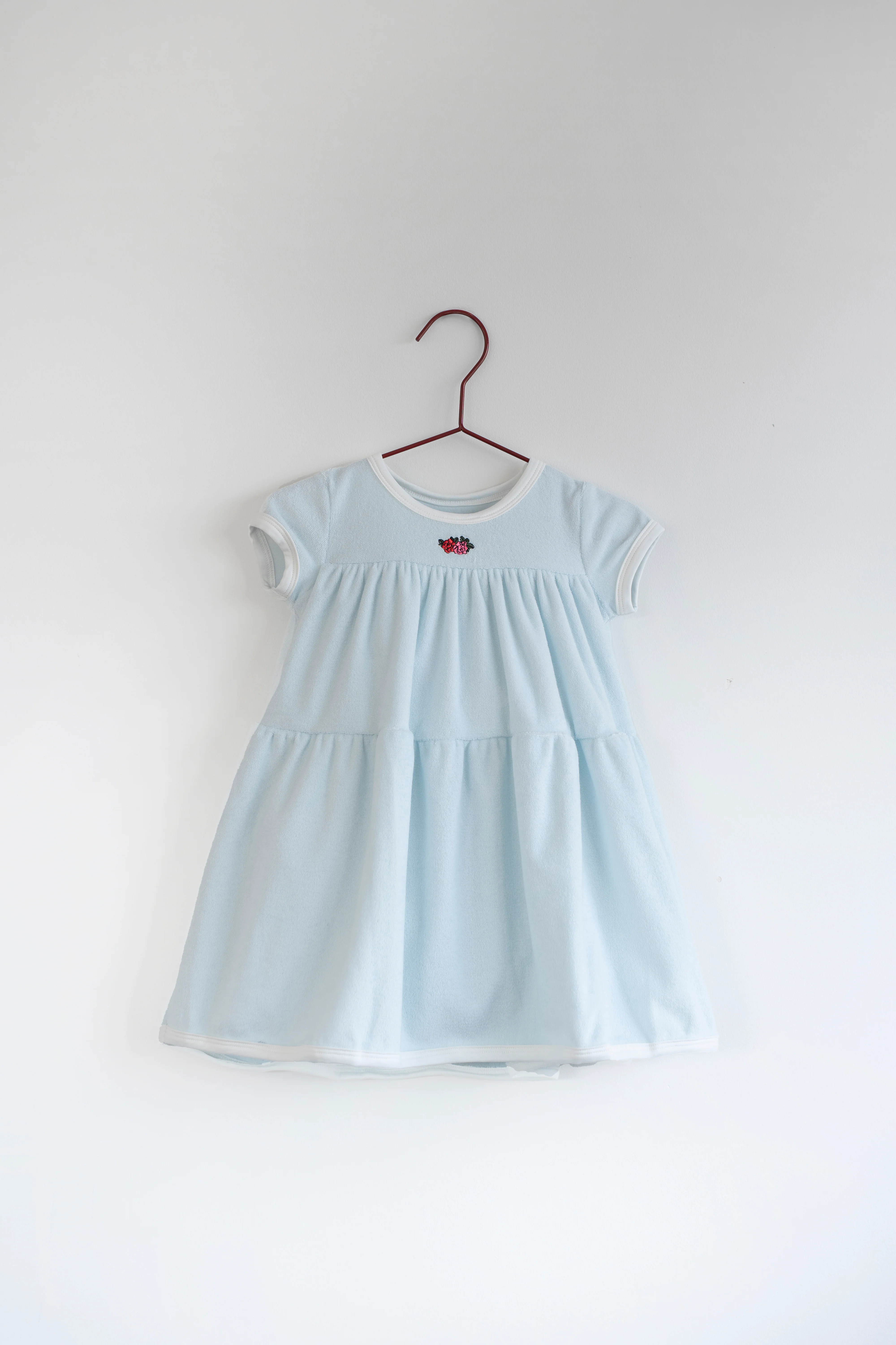 Please Mom Blue Terry Short Sleeve Dress