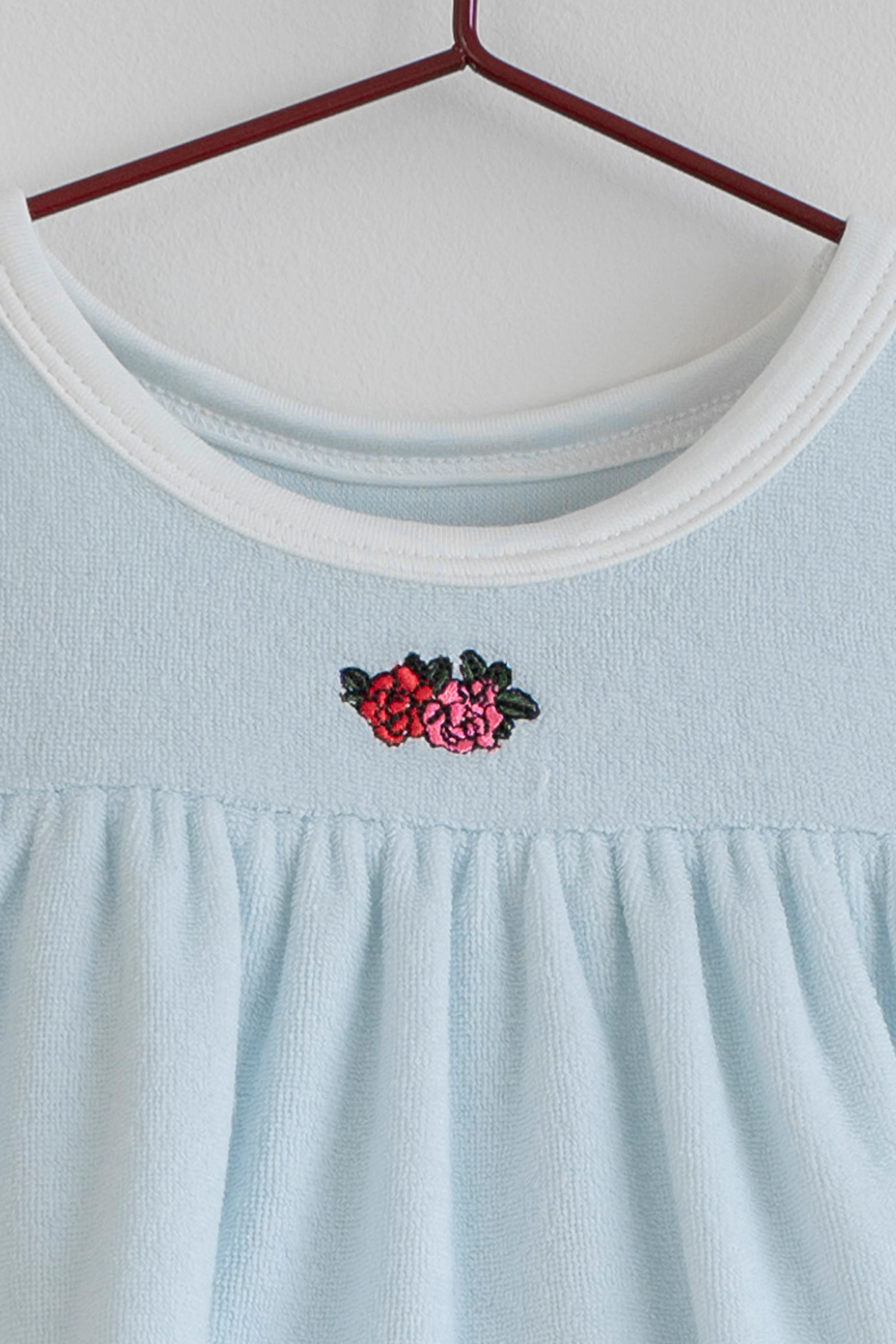 Please Mom Blue Terry Short Sleeve Dress - Image 2