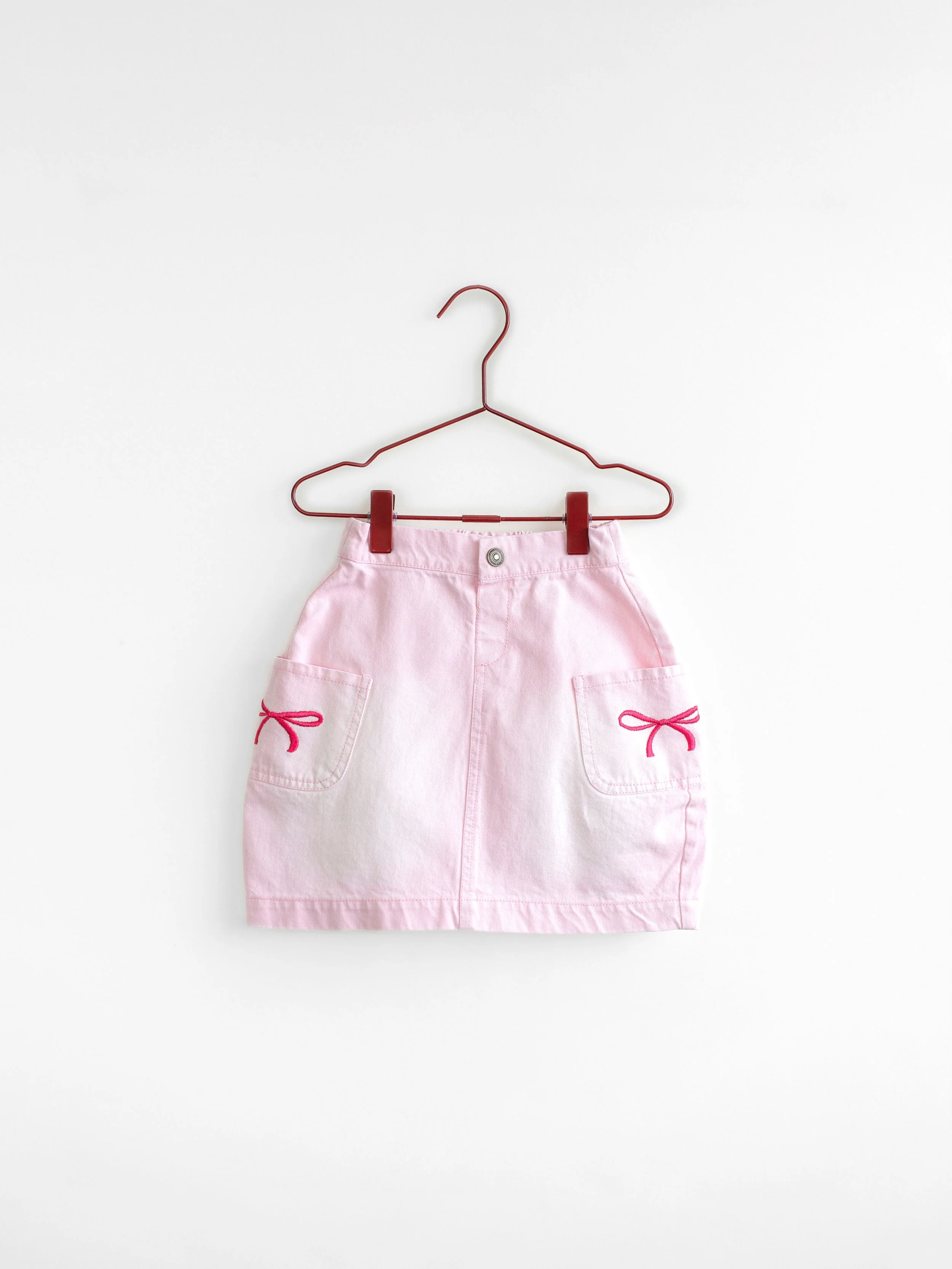 Please Mom Pink Bow Barrel Skirt *RUNS SMALL*