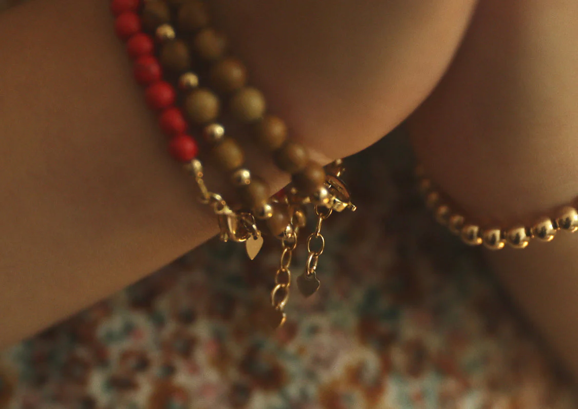 Red Dye Beaded Bracelet - Image 2