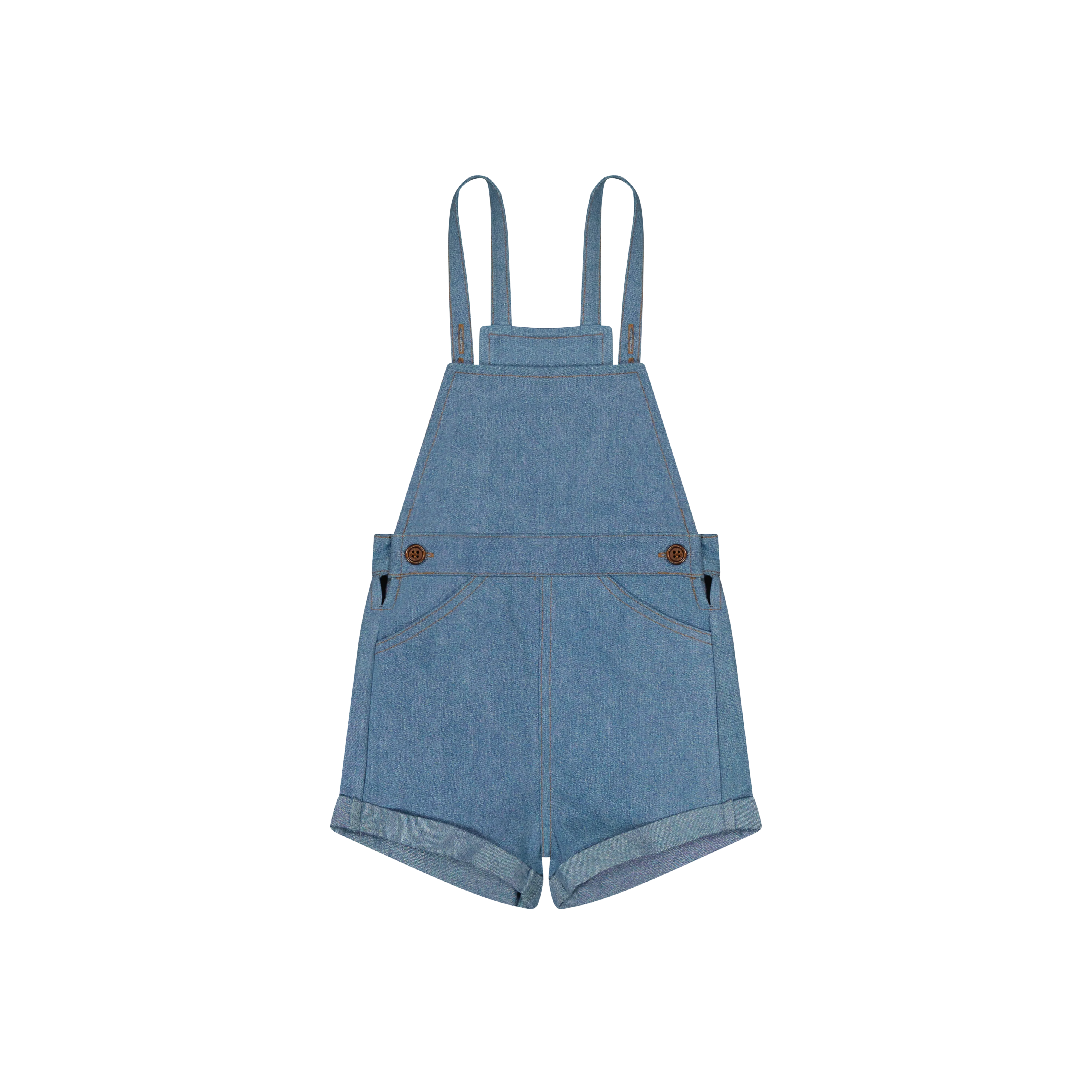 Retro Kid Hollis Denim Baby Overalls