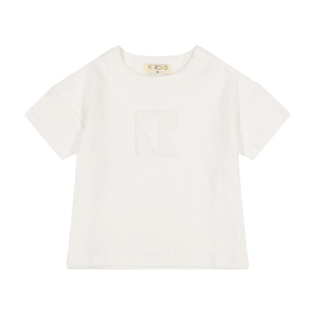 Retro kid Waffle Tee - White