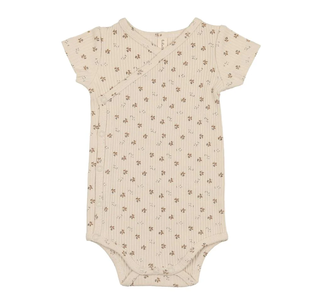 Lil Legs Side Snap Rib Romper Brushwood