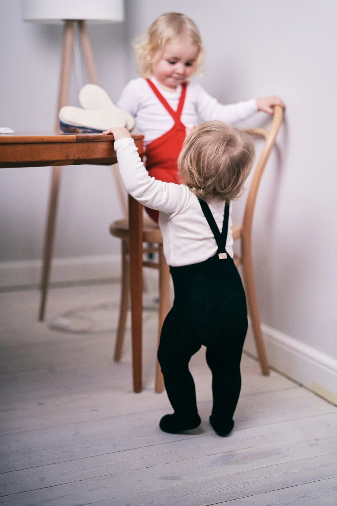 Silly Silas Footed Cotton Tights - Classic Black Blend Final Sale - Image 3