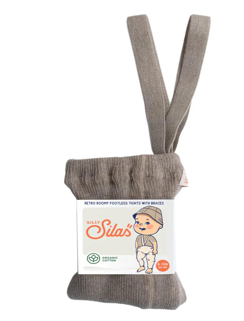 Silly Silas Roomy Footless Cotton Tights - Peanut Blend - Final Sale