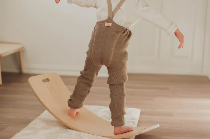 Silly Silas Roomy Footless Cotton Tights - Peanut Blend - Final Sale - Image 3