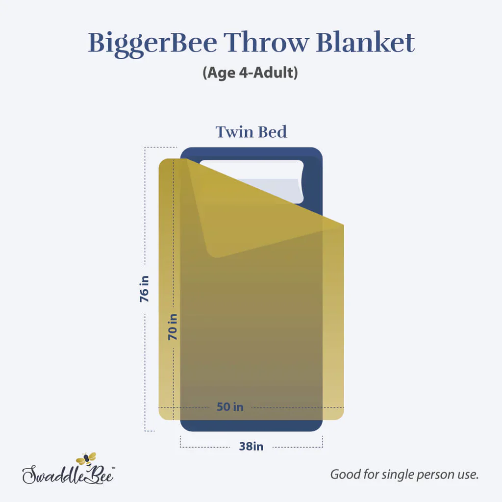 Swaddle Bee BiggerBee Throw Blanket - Ivory - Image 3