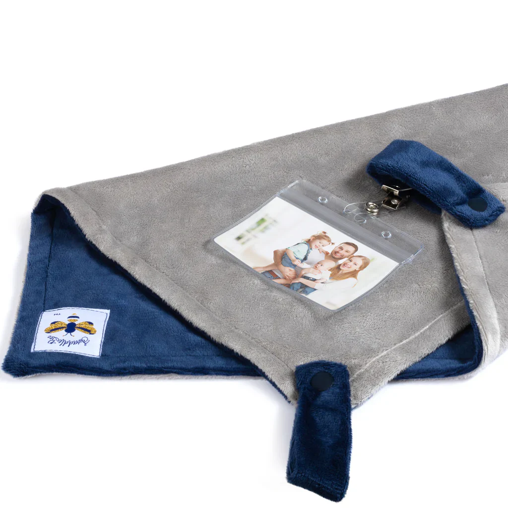 Swaddle Bee Loviebee - Navy/Grey - Image 2
