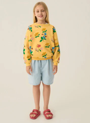 The Campamento Flowers Allover Sweatshirt - Yellow - Image 2