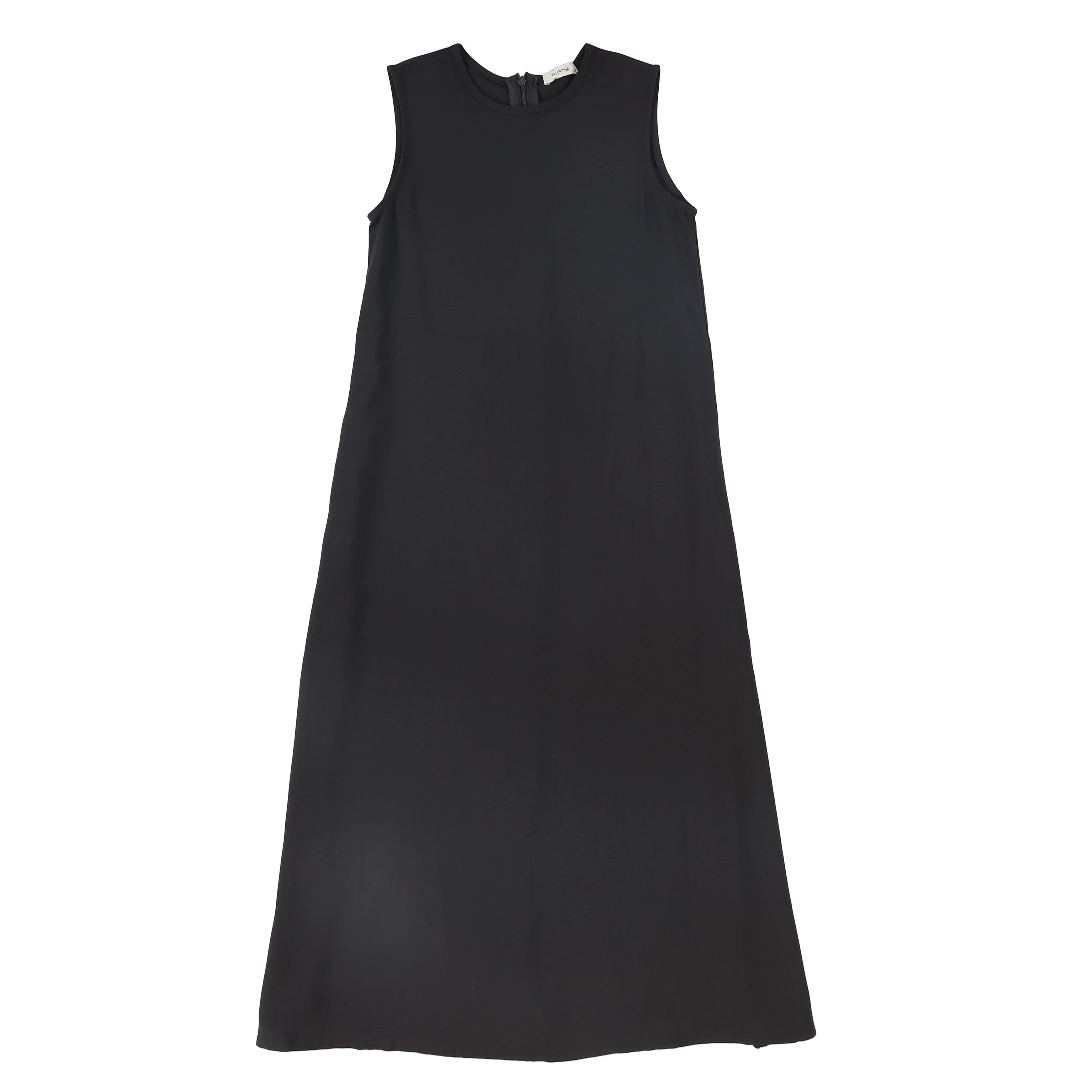 Valentina Cupro Slip Dress - Black