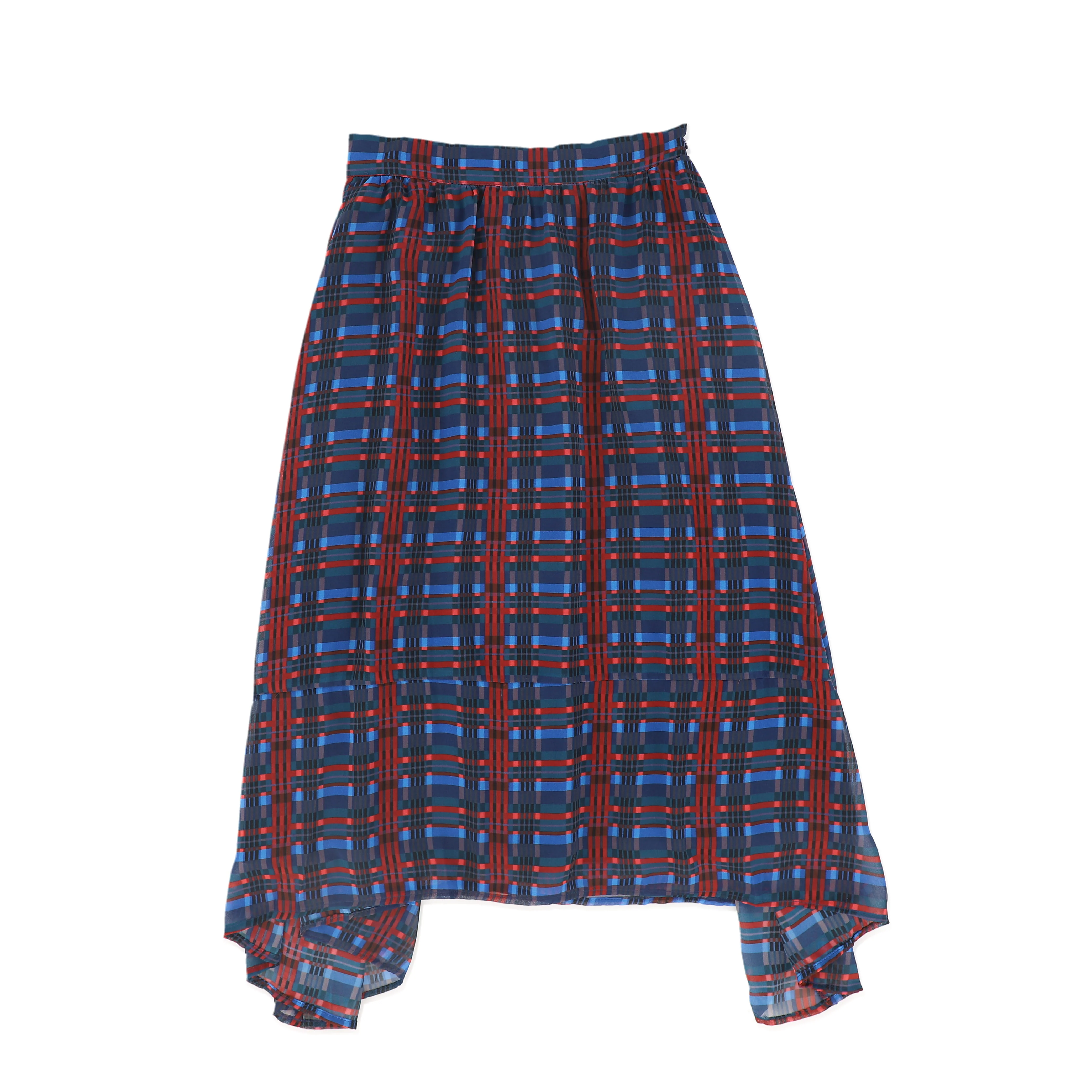 Valentina Plaid Smocked Blouse And Maxi Skirt Set - Image 4