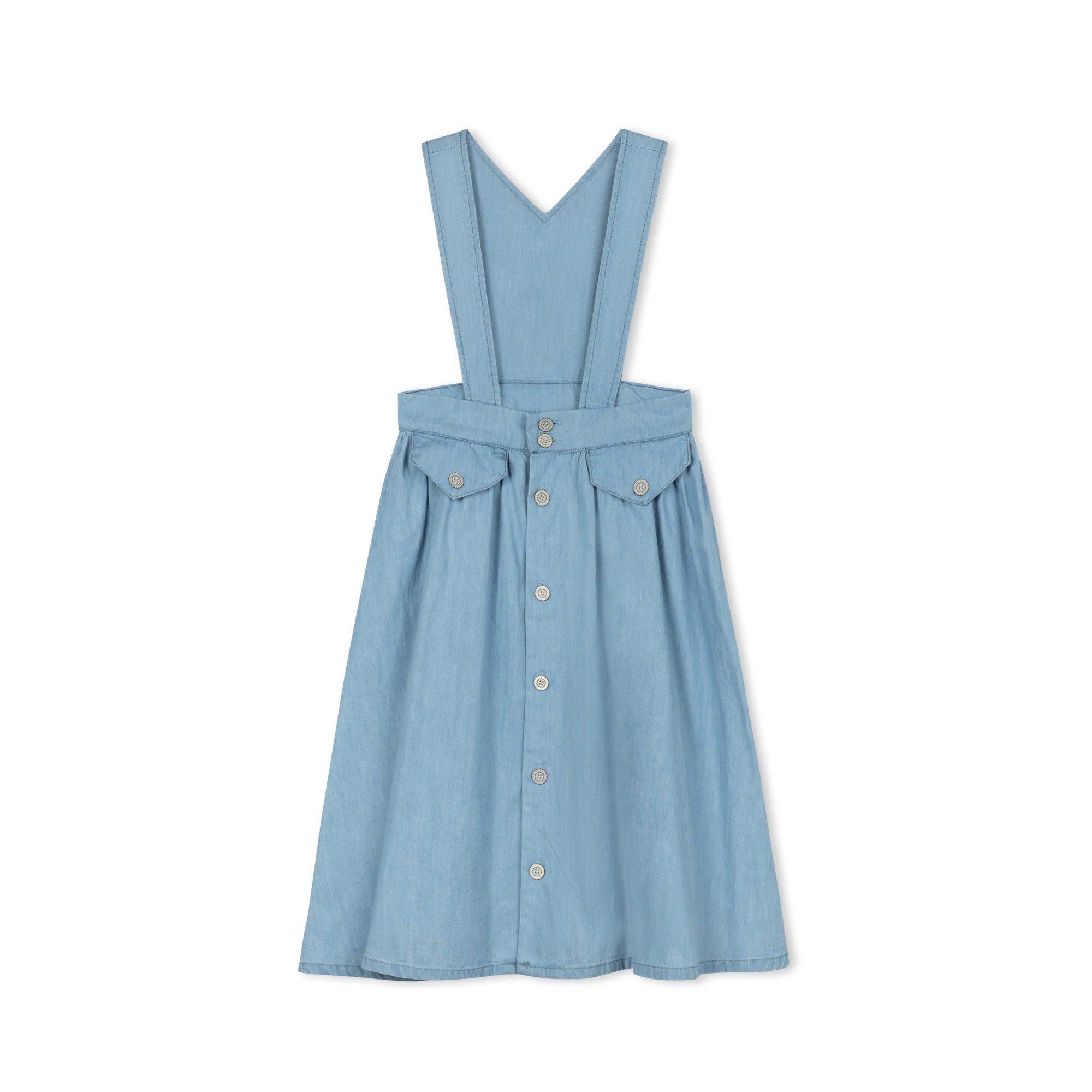 Velvette Label Light Denim Strap Jumper