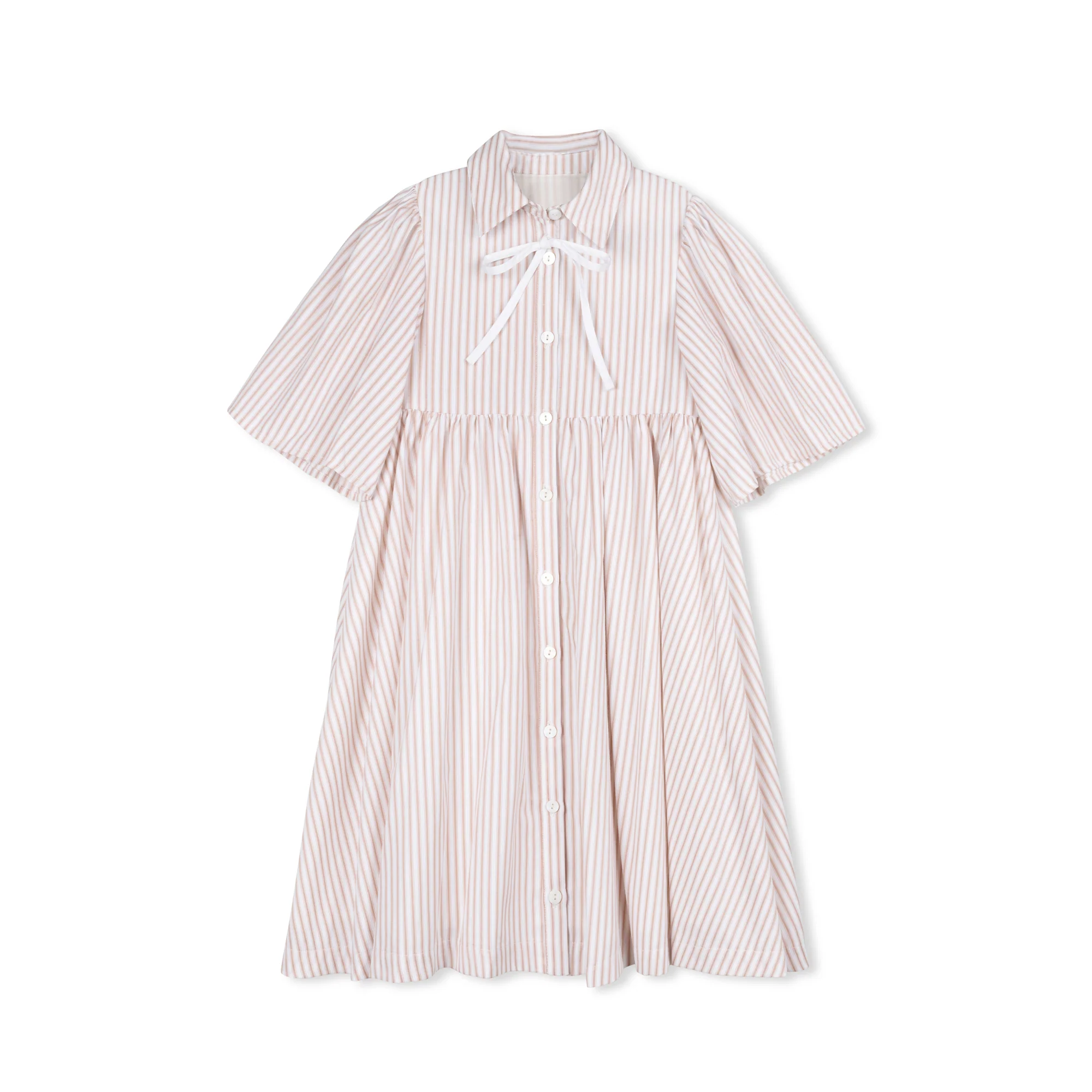 Velvette Label Pink Stripe High Waist Dress - Image 2