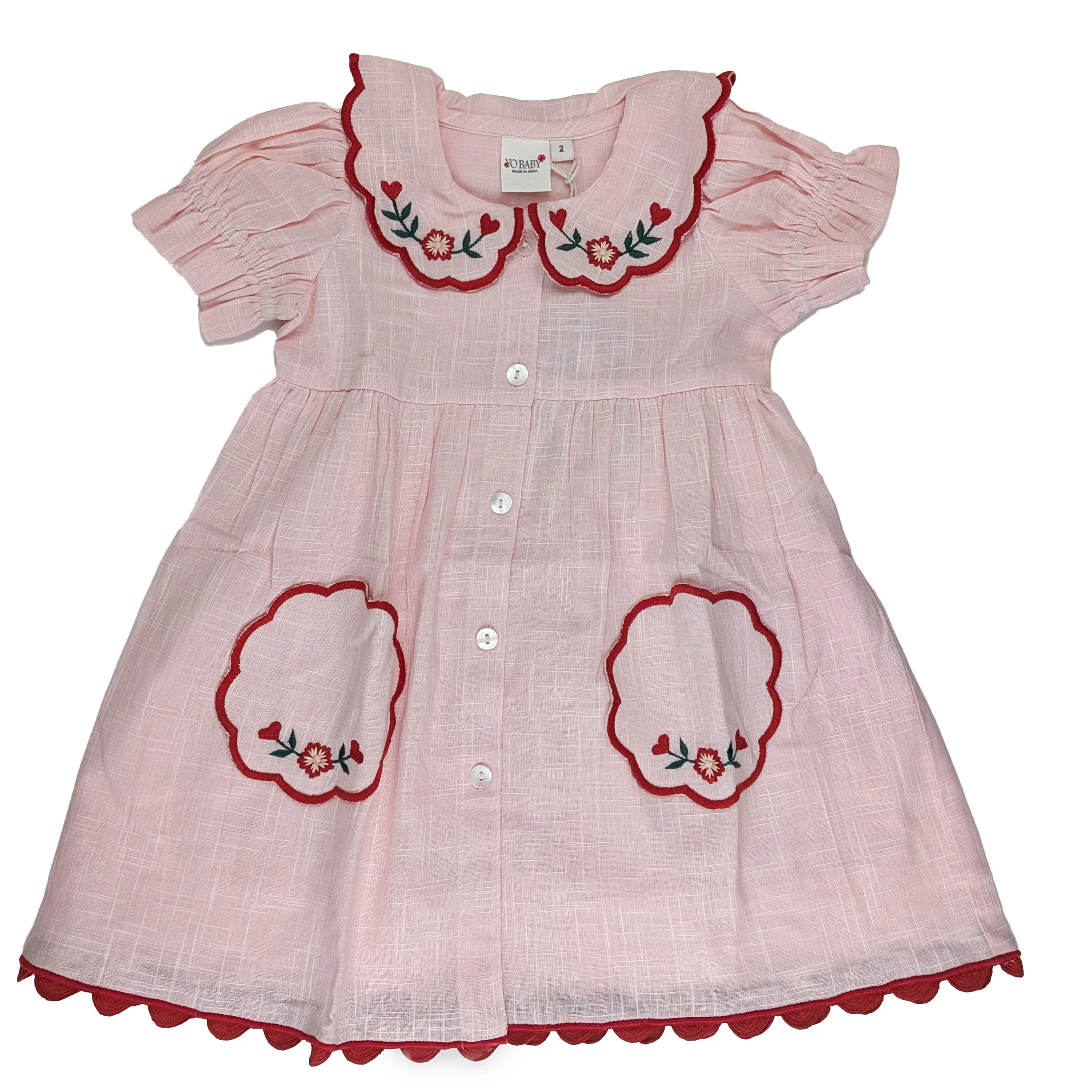 Yo Baby Ara Dress/Baby 2pc - Pink - Image 3